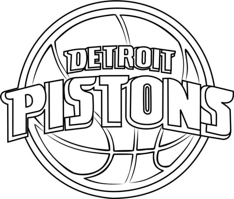Warriors logo coloring page