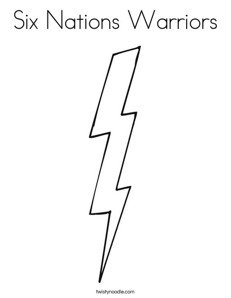 Six nations warriors coloring page