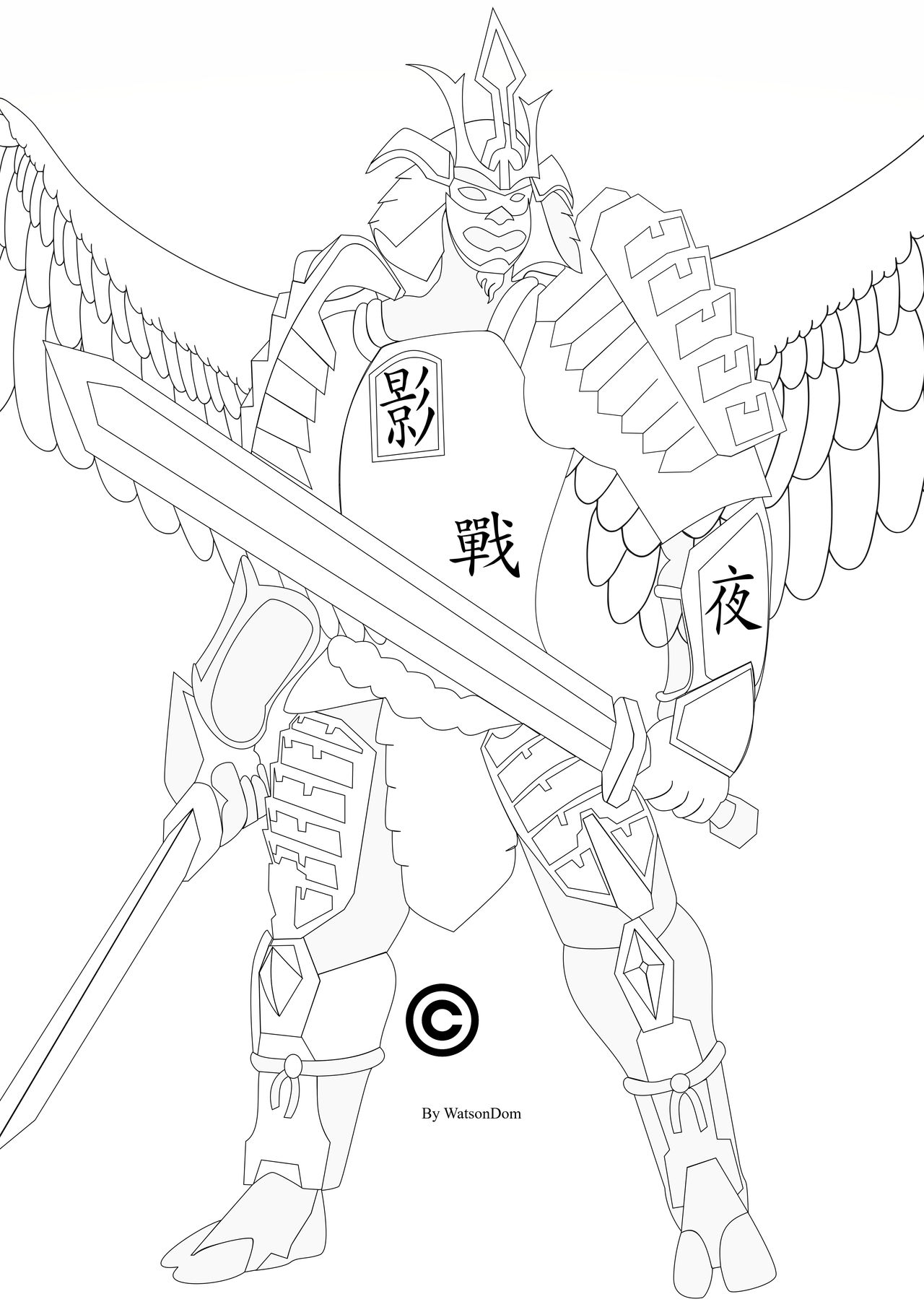 Ultra warriors colouring page shalron by watsondom on