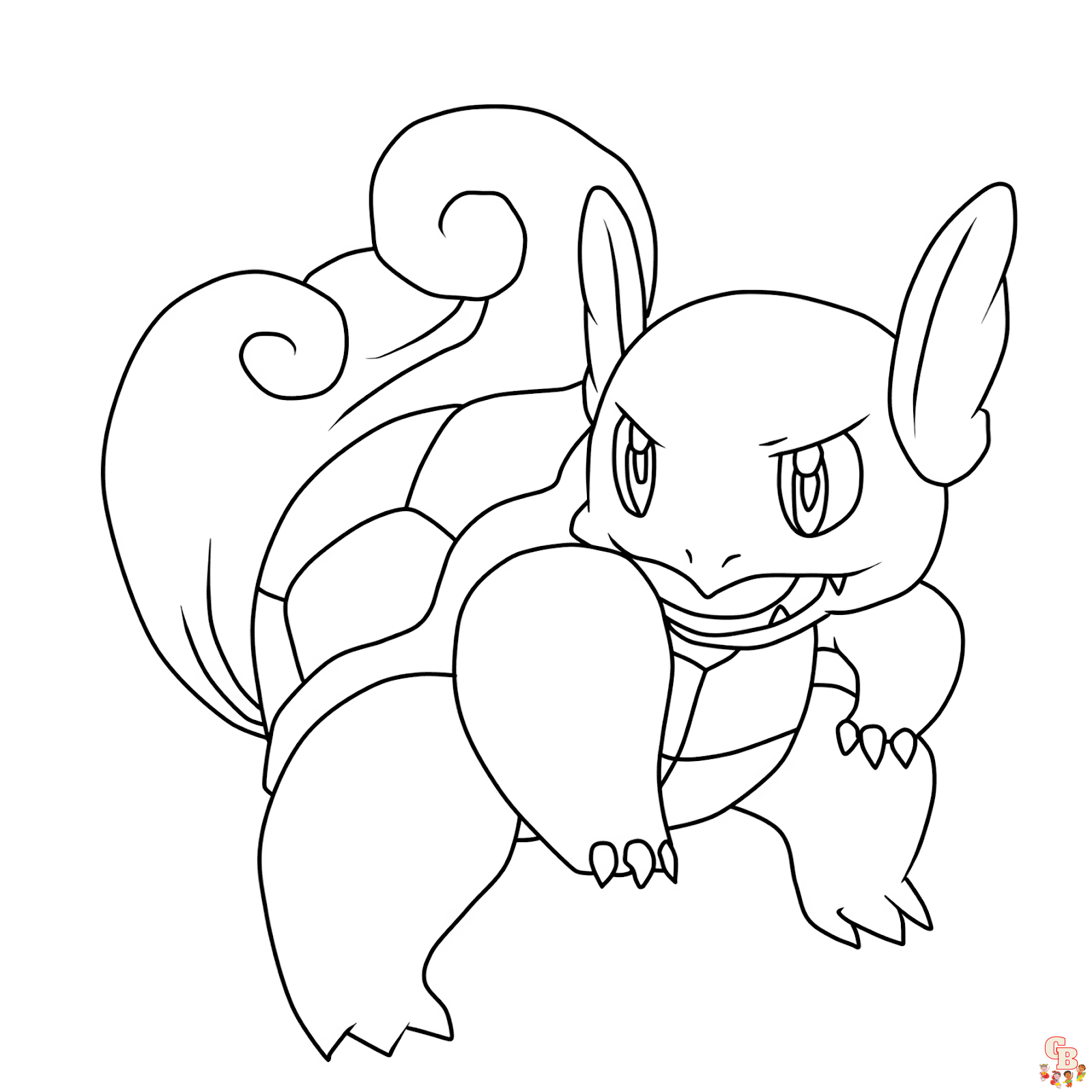Timer med moro med wartortle coloring pages