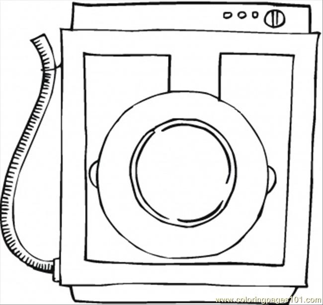 Washingmachine coloring crafts and worksheets for preschooltoddler and kindergarten