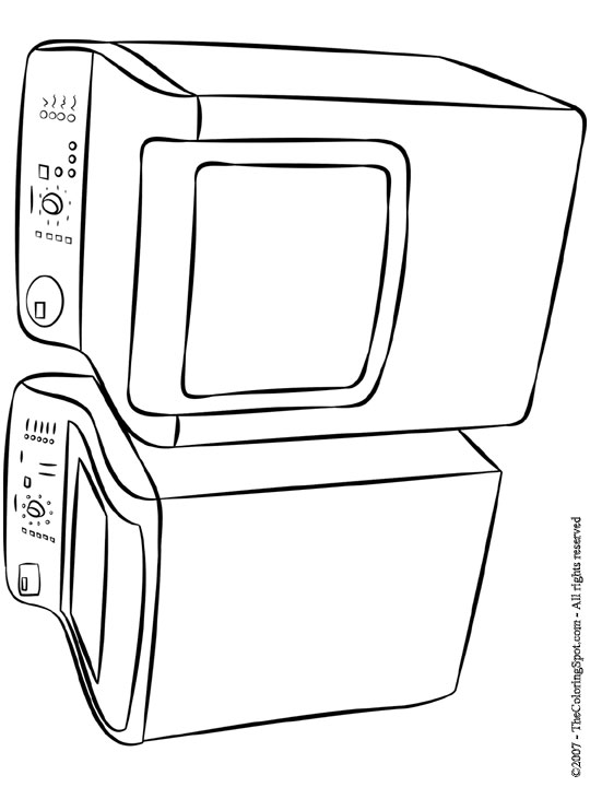 Washer dryer coloring page audio stories for kids free coloring pages colouring printables