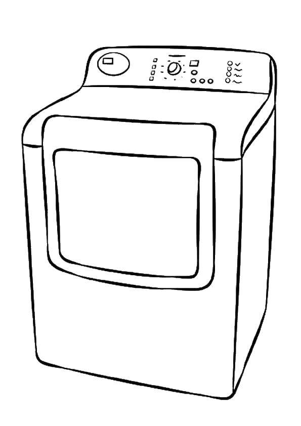 Online coloring pages washing coloring washing machine appliances