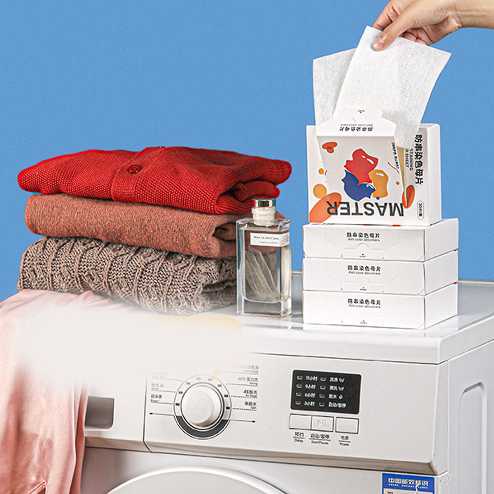 Dye absorption sheet pcs washing machine laundry cloth color grabber tool for home dormitory washing clothes papers color catcher fruugo no