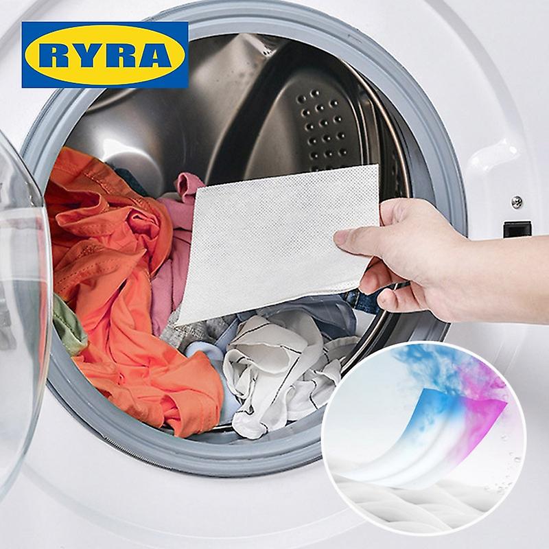 Pcs color catcher sheet proof color paper anti cloth dyed leaves laundry sheets washing machine bathroom accessories fruugo ch