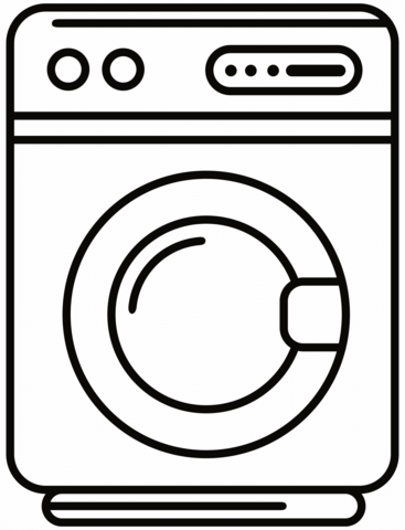 Washing machine coloring page free printable coloring pages