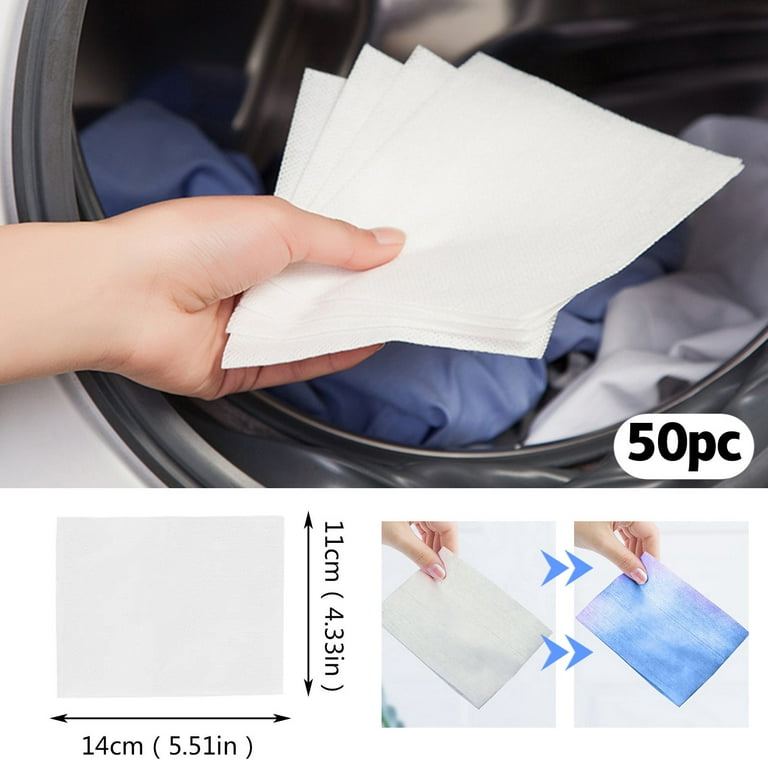 Kitchen rags washing machine use mixed dyeing proof color absorption sheet laundry papers