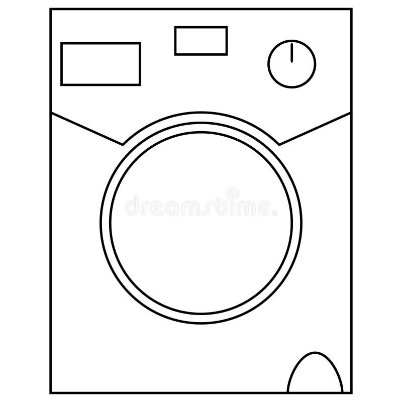 White washer icon isolated on crumpled paper background washing machine icon clothes washer