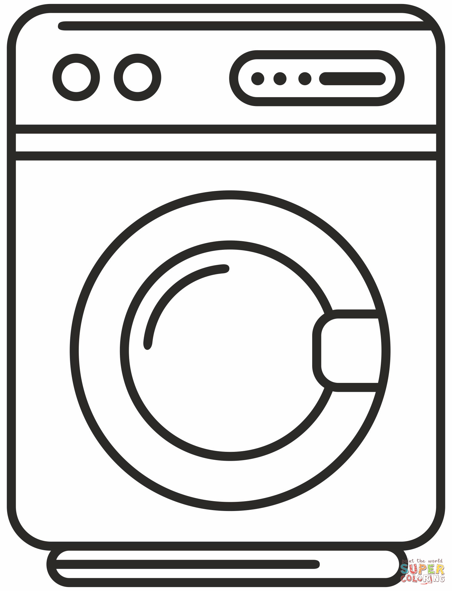 Washing machine coloring page free printable coloring pages