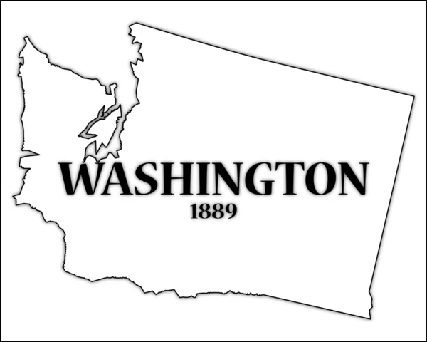 Washington state and date stock vector by davidscar