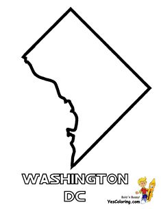 Free usa states maps coloring pages