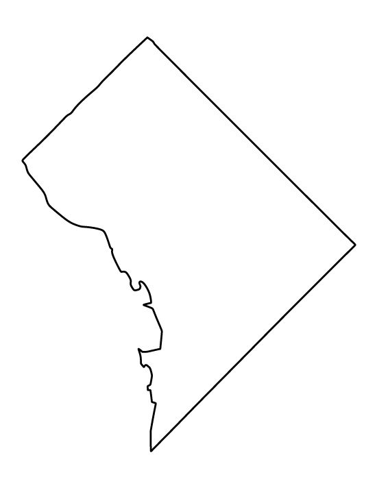 Printable washington dc template washington dc tattoo washington state outline dc tattoo