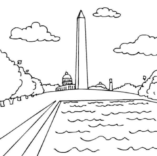 Washington monument coloring page coloring book pages coloring books coloring pages