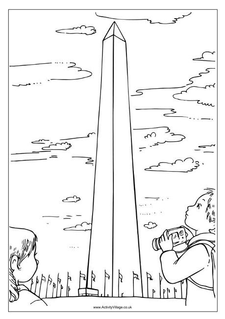 Washington monument colouring page washington monument colouring pages coloring pages