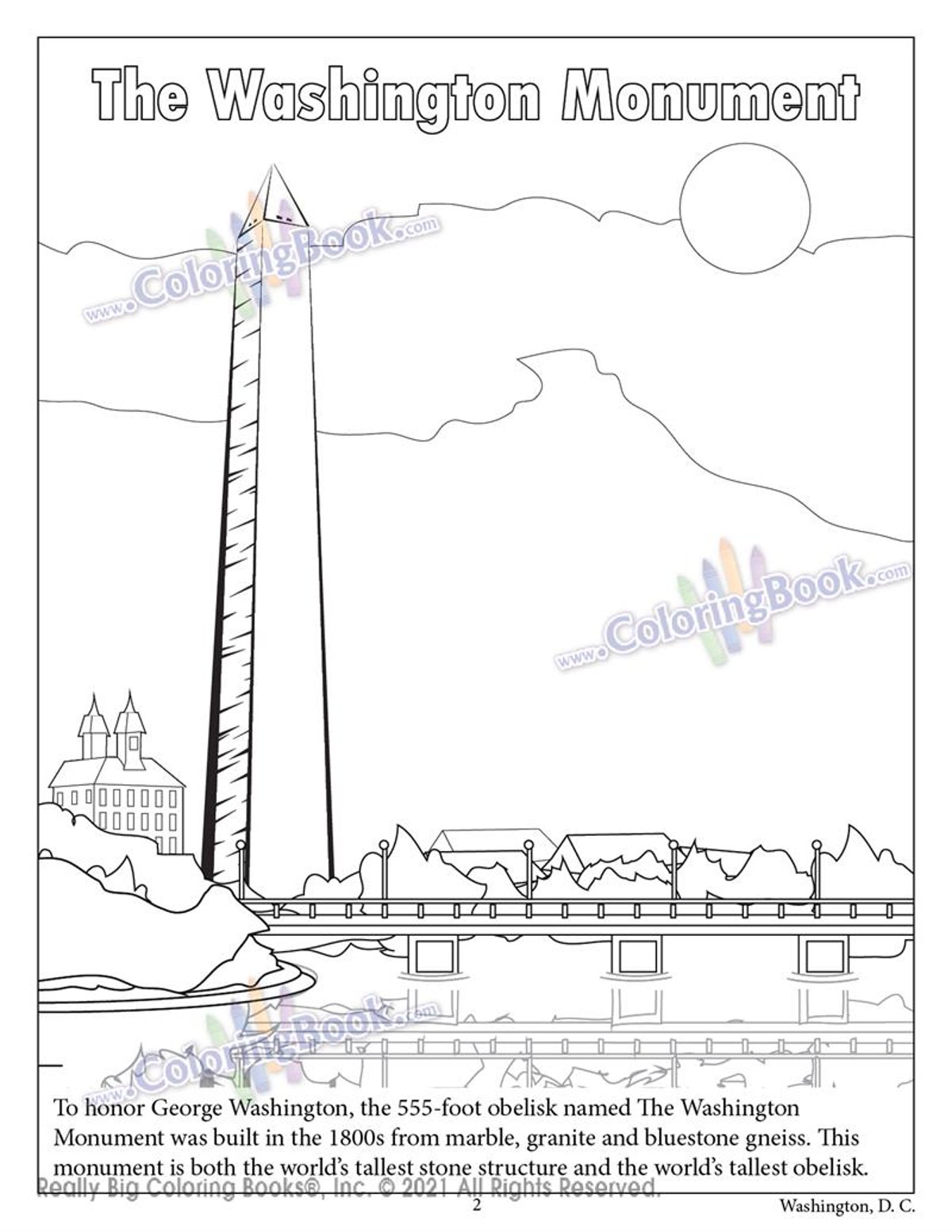 Really big coloring books coloring in washington dc coloring and activity book
