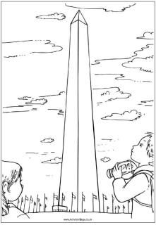 Washington memorial washington monument colouring pages coloring pages