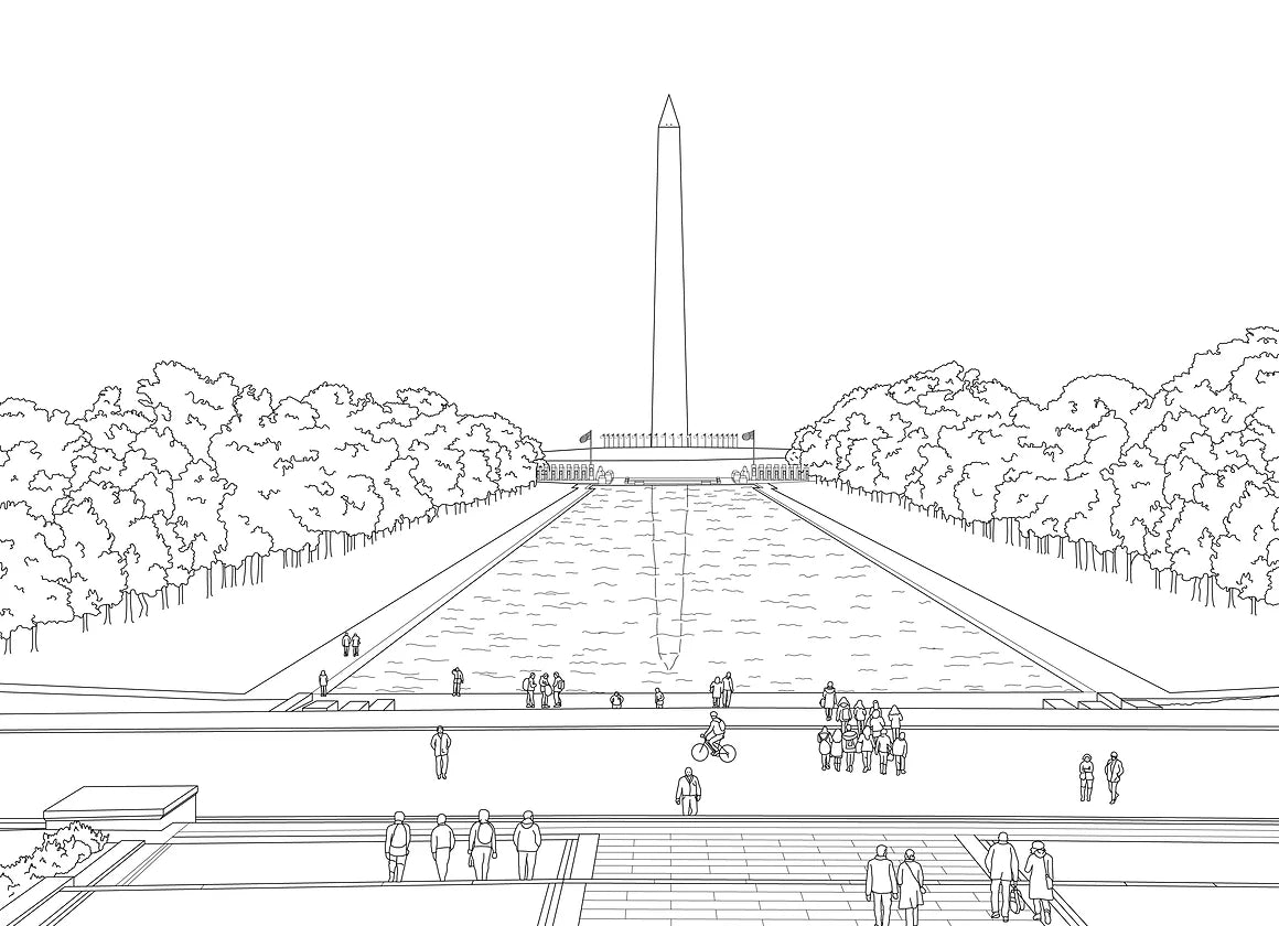 Washington dc coloring book
