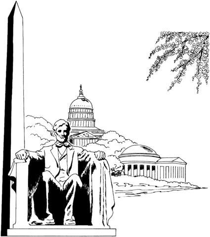 Distric of columbia washington coloring page free printable coloring pages