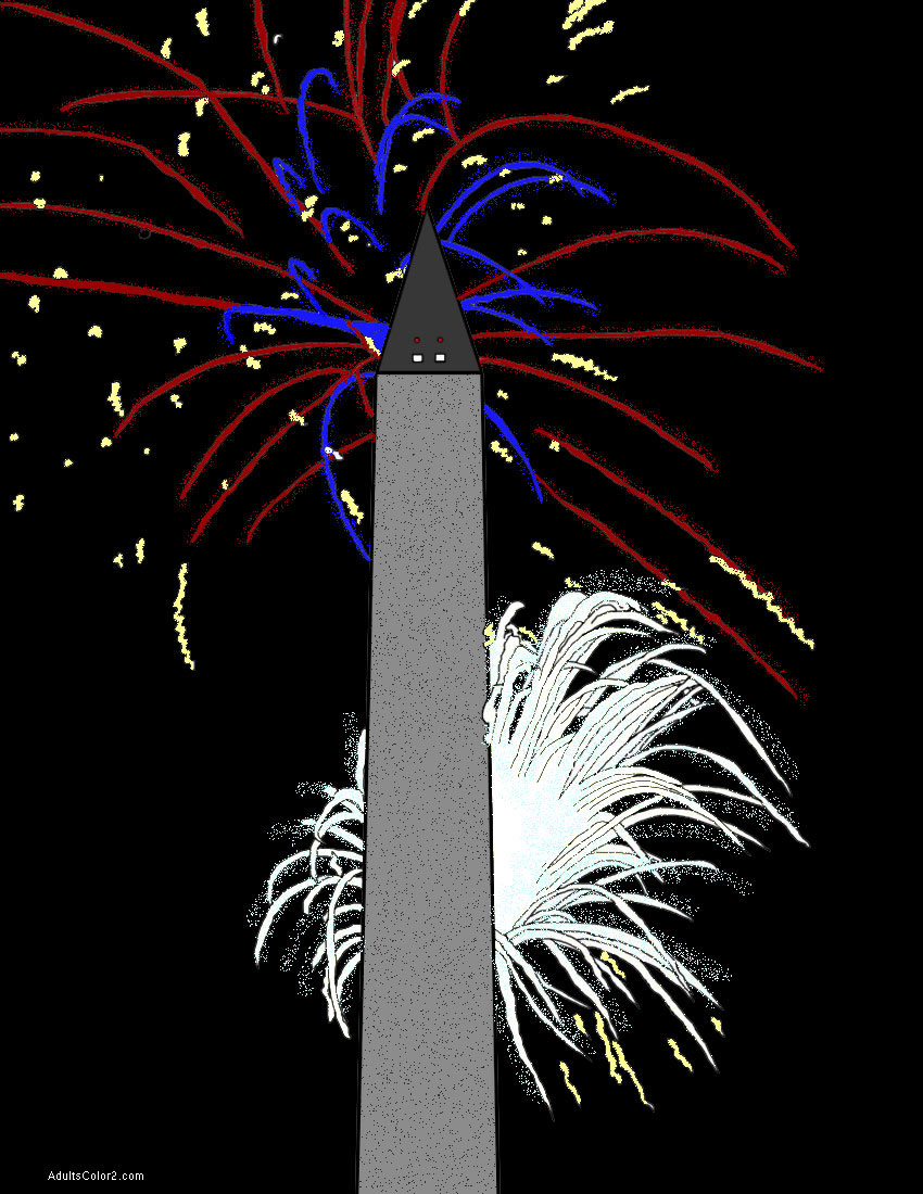 Fourth of july coloring pages party like its