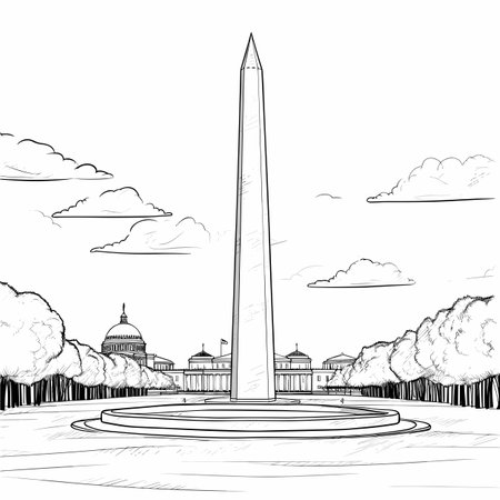 Washington monument stock vector illustration and royalty free washington monument clipart