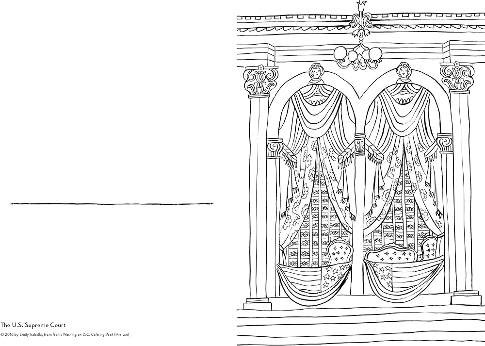 Iconic washington dc coloring book sights to send and frame iconic coloring books isabella emily books