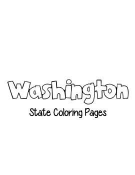 Washington state coloring pages by loving life in kindergarten tpt