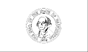 Washington state flag coloring page