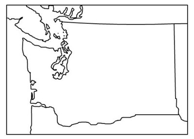 Washington outline map