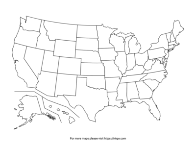 Free printable united states maps