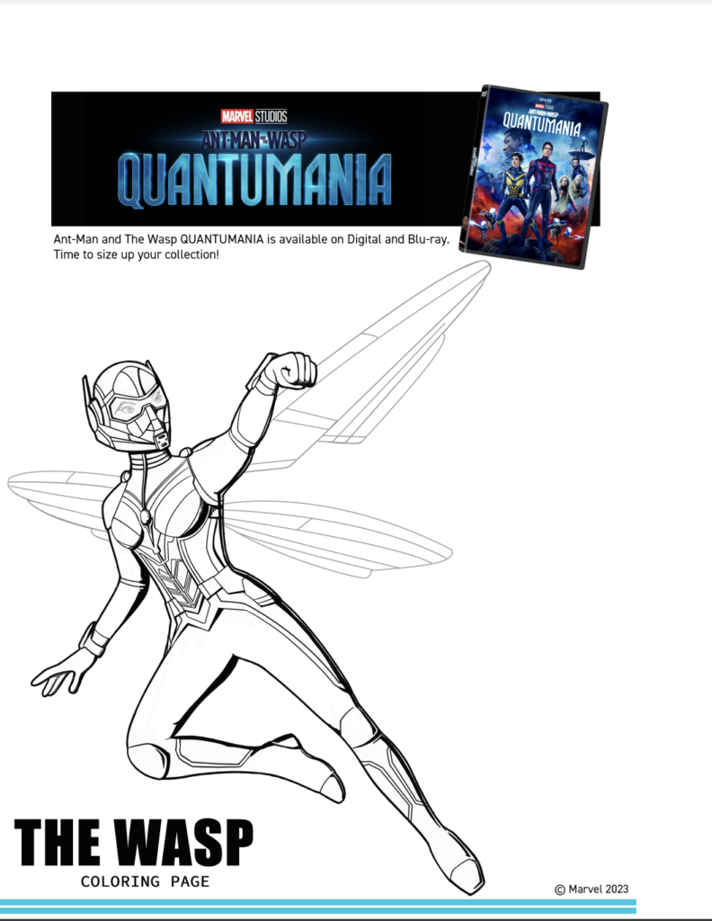 Ant man the wasp coloring pages