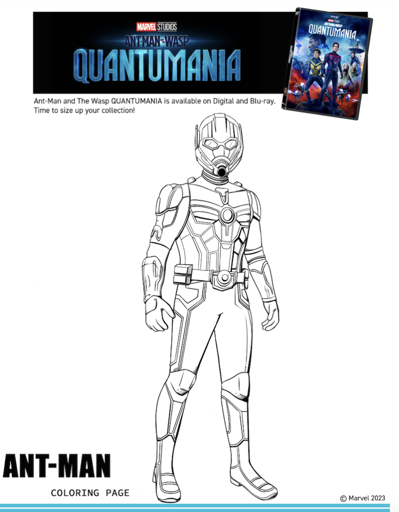 Ant man the wasp coloring pages