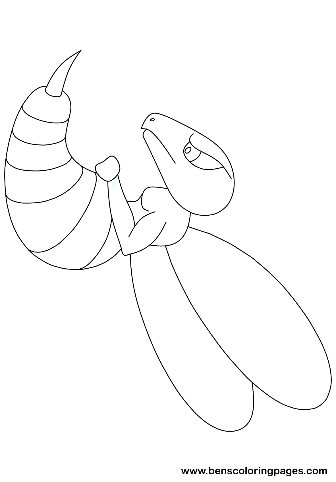 Wasp coloring page