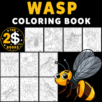 Wasp coloring book