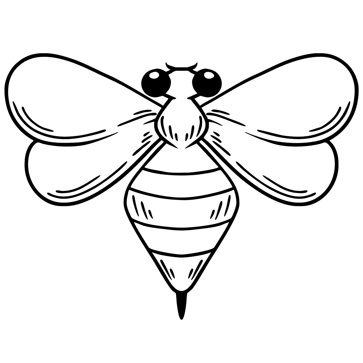 Wasp coloring page â print and online free
