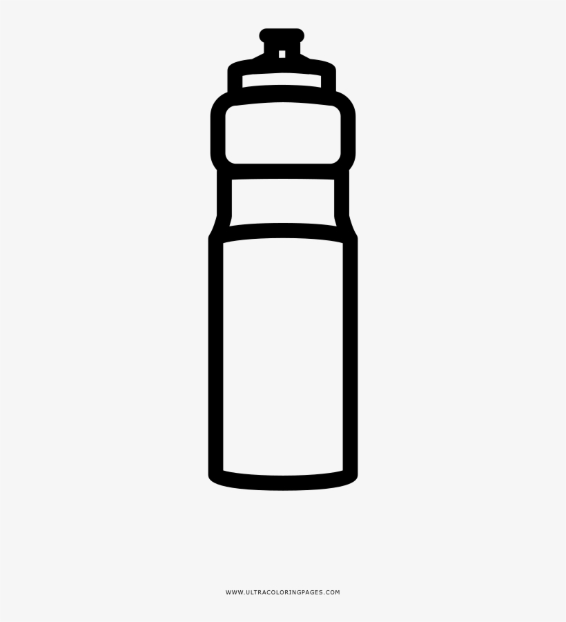 Water bottle coloring page