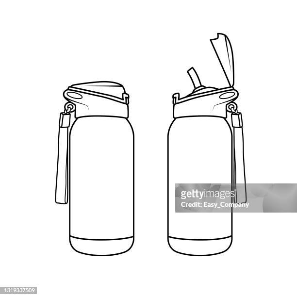Reusable water bottle high res illustrations
