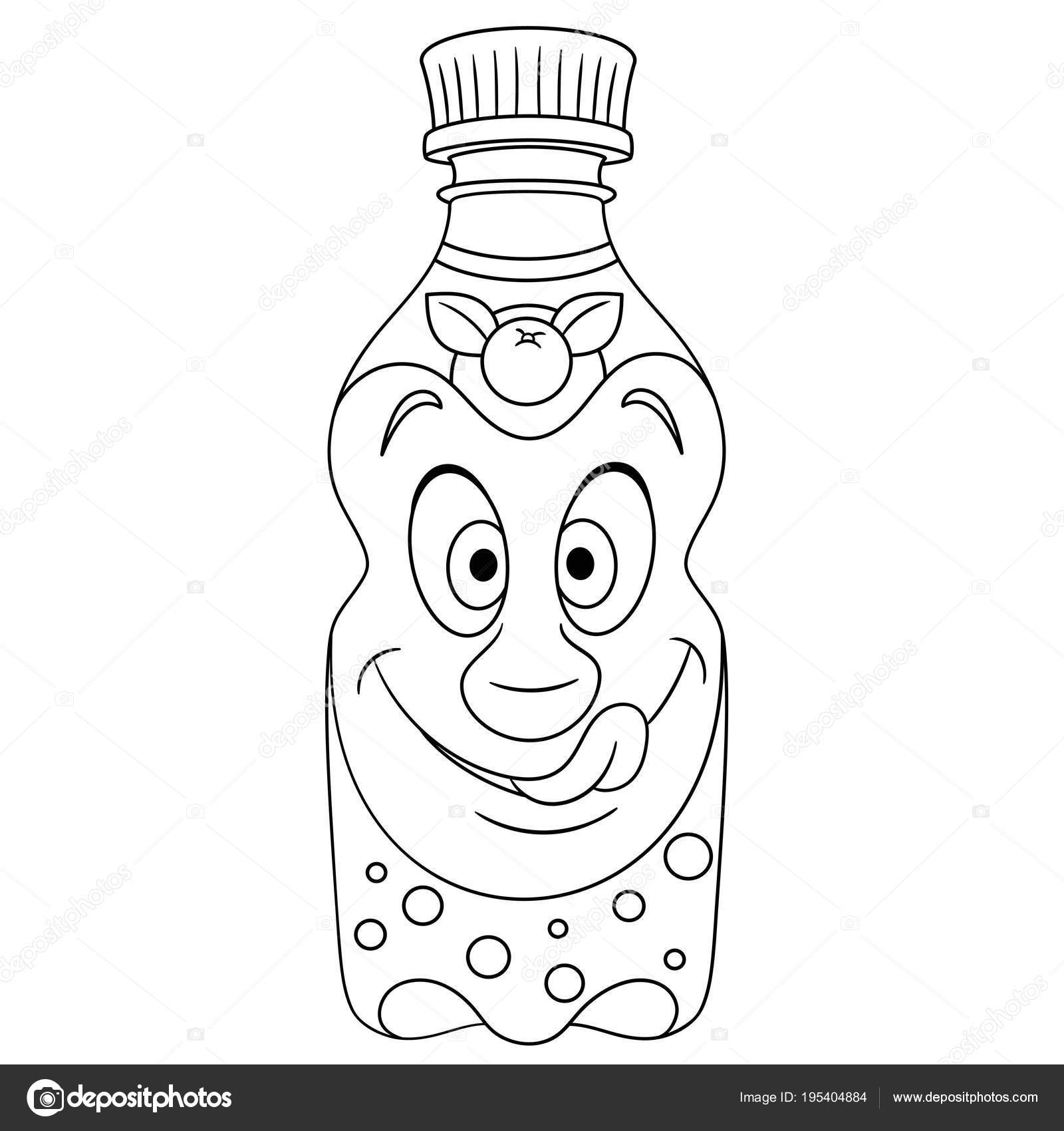 Cartoon orange juice bottle stock vector by sybirko