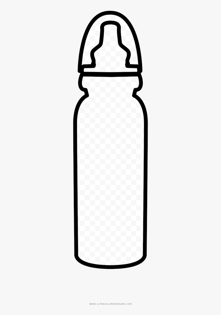 Baby bottle coloring page water clipart transparent