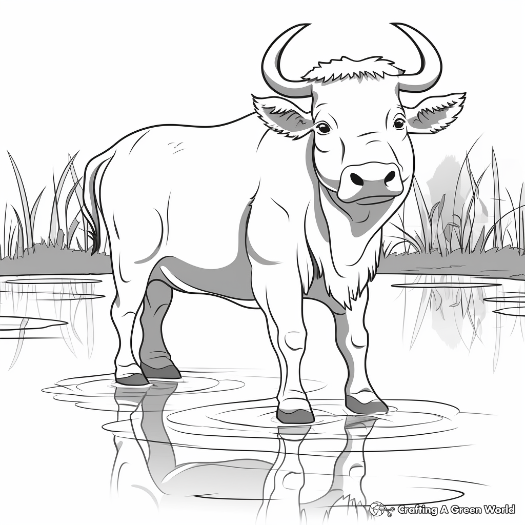 Buffalo coloring pages