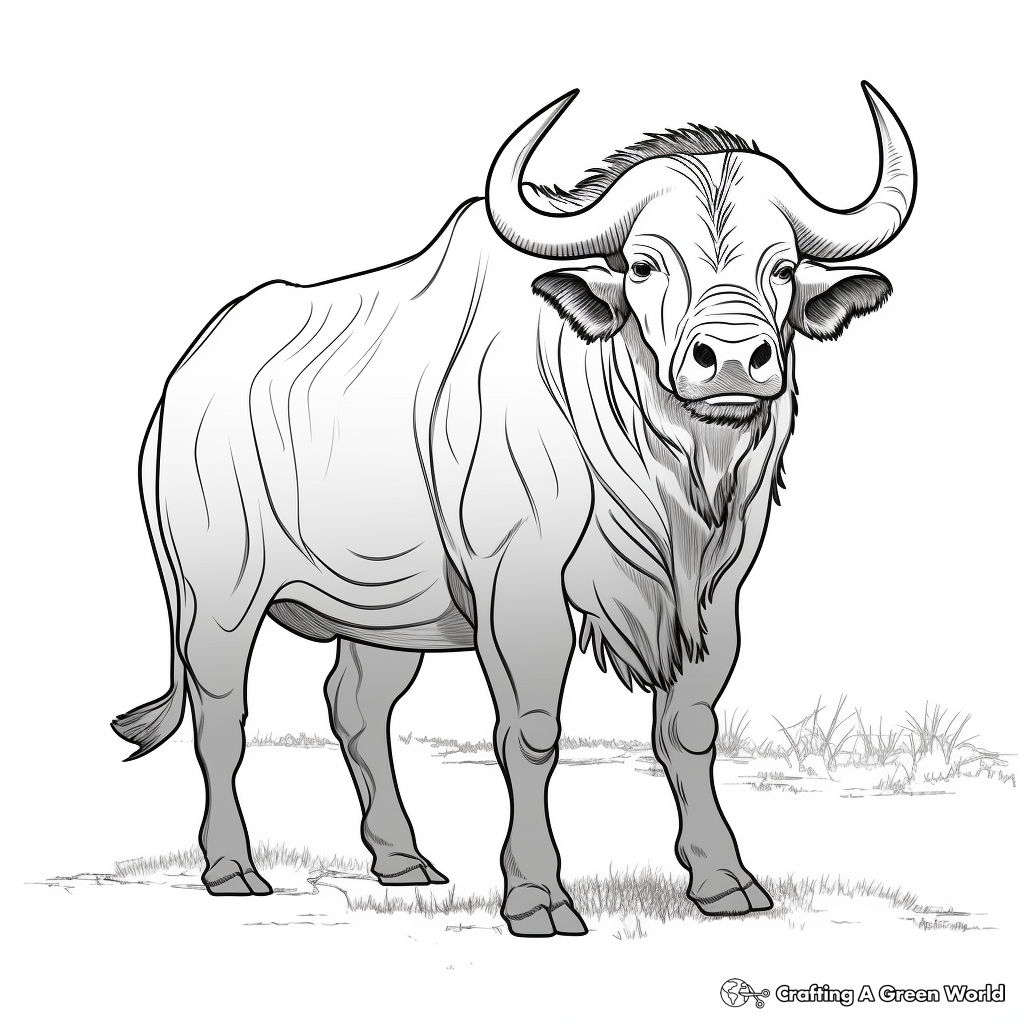Buffalo coloring pages