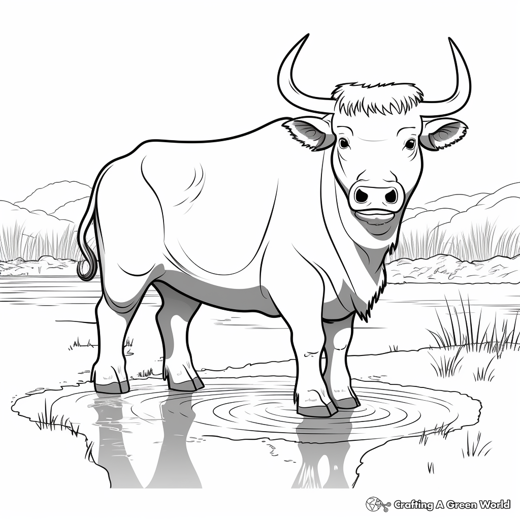 Buffalo coloring pages