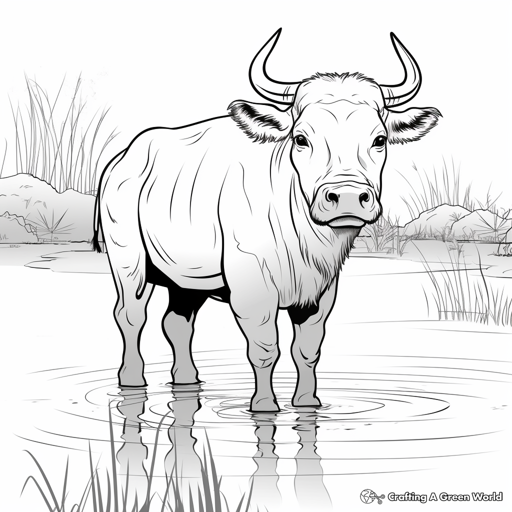 Buffalo coloring pages