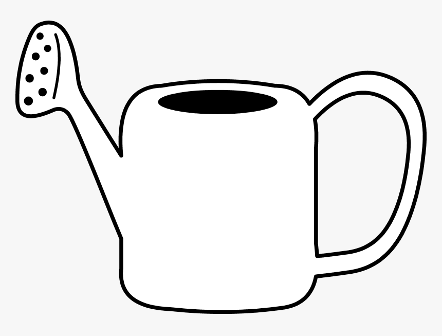 Watering can coloring page