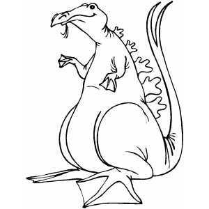 Water dragon coloring page