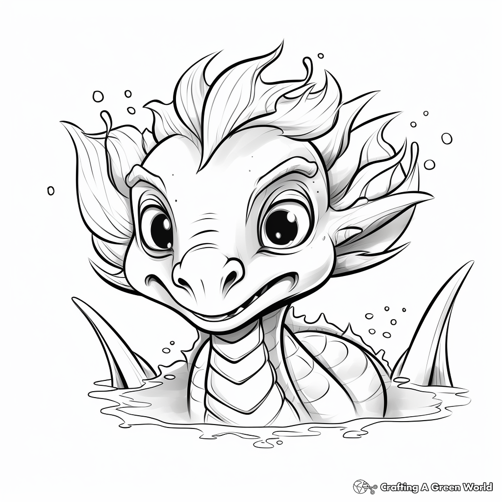 Dragon head coloring pages