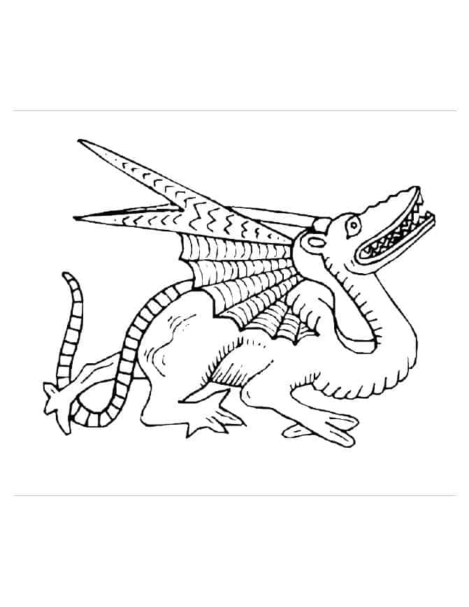 Your kids will love these free dragon coloring pages