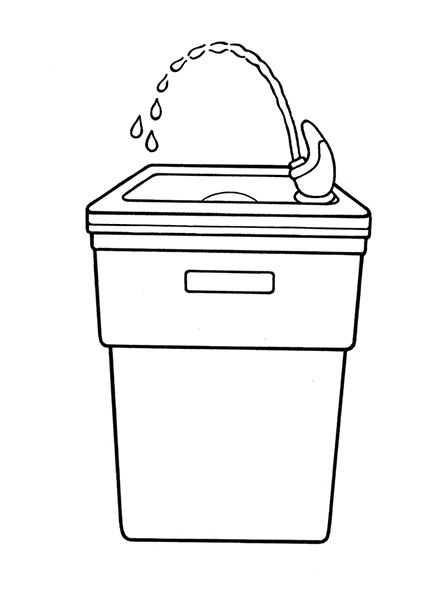 Primary scheduleâprimary symbols water fountain drinking fountain water kids