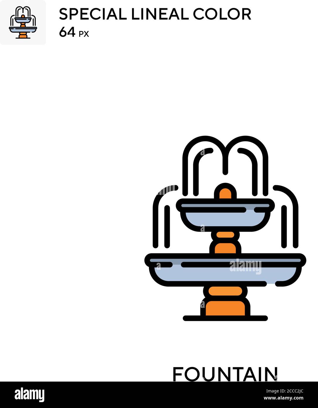 Water fountain modern design cut out stock images pictures