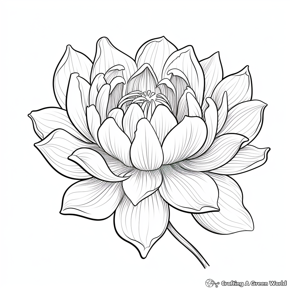 Easy flower coloring pages