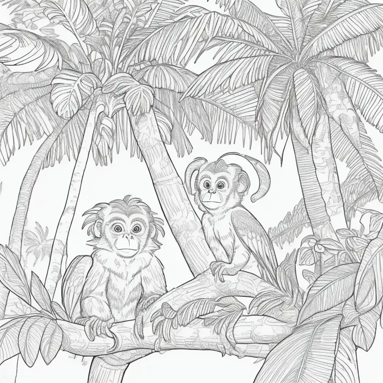 Midjourney prompts for coloring book pages cool and simple
